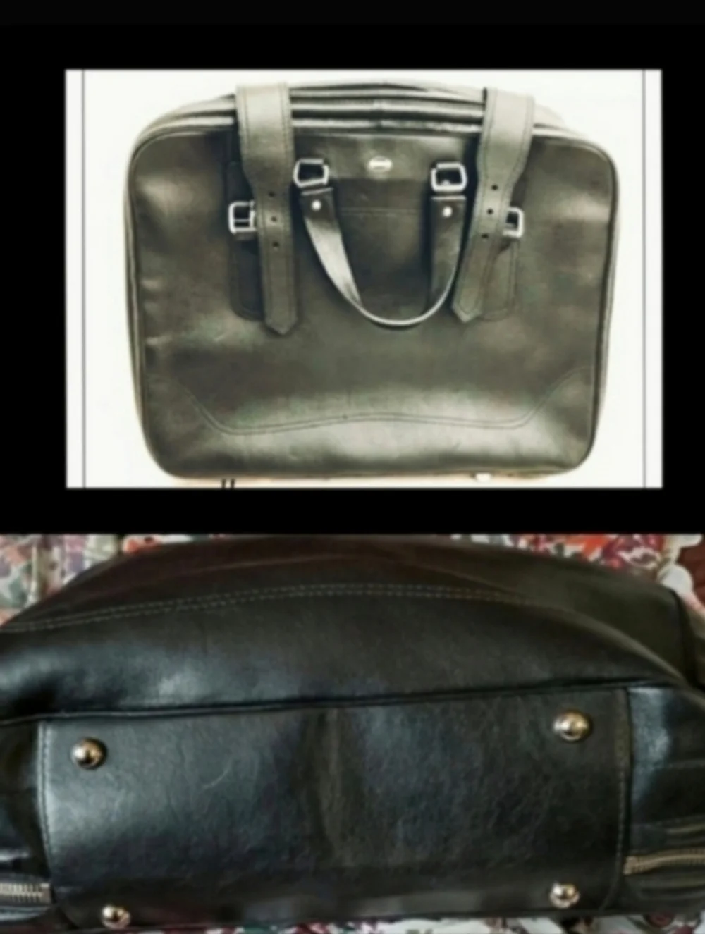 BALENCIAGA Black Beauty Travel Bag leather suitcase carry on luggage Overnight - Picture 8 of 14